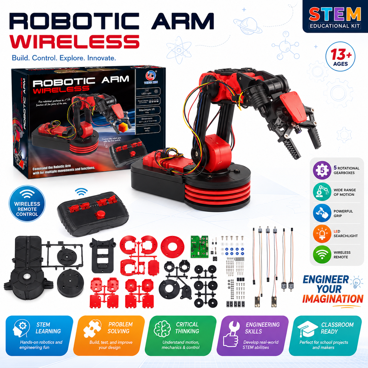 RoboArm STEM Builder Kit