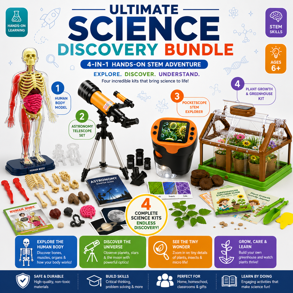 Ultimate Science Discovery Bundle 4-in-1