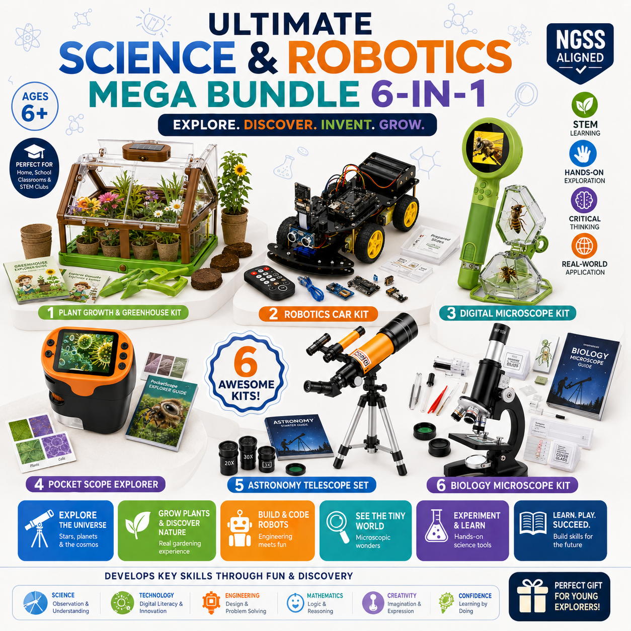 Ultimate Science & Robotics Mega Bundle 6-in-1