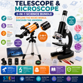 Telescope & Microscope 2-in-1 Science Bundle