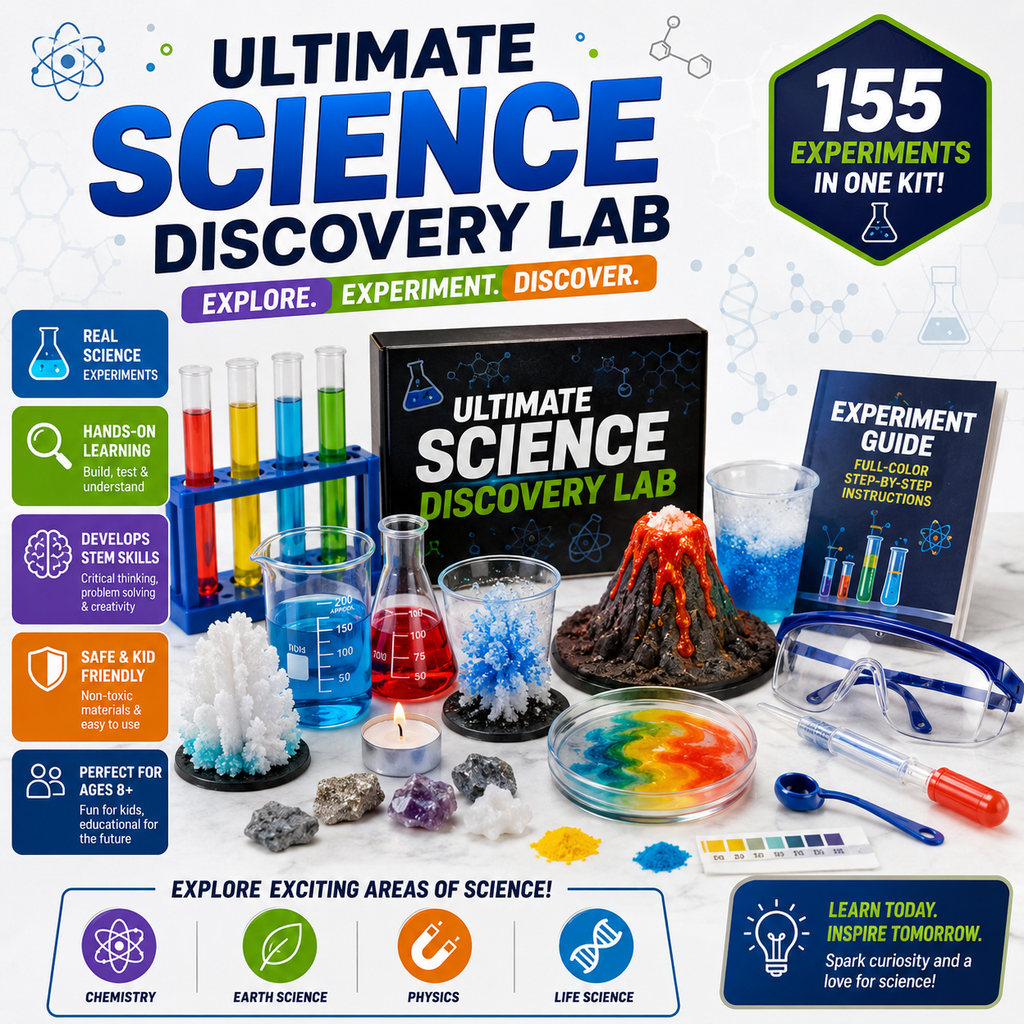 Ultimate Science Discovery Lab – 155 Experiments