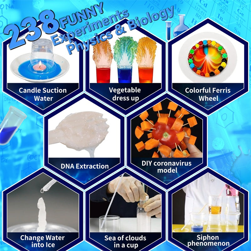 Science Lab Chemistry Set - 238+ Experiments
