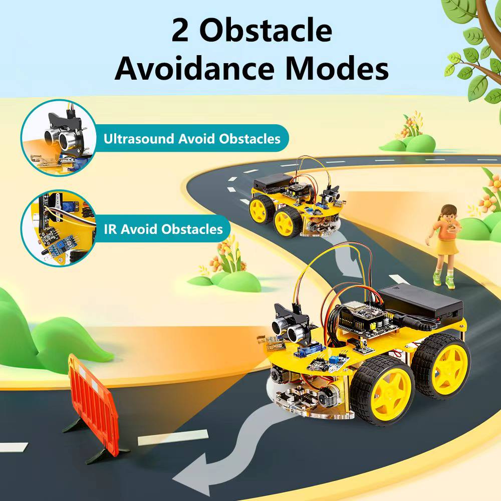 RoboRover 4WD Smart Car Builder Kit