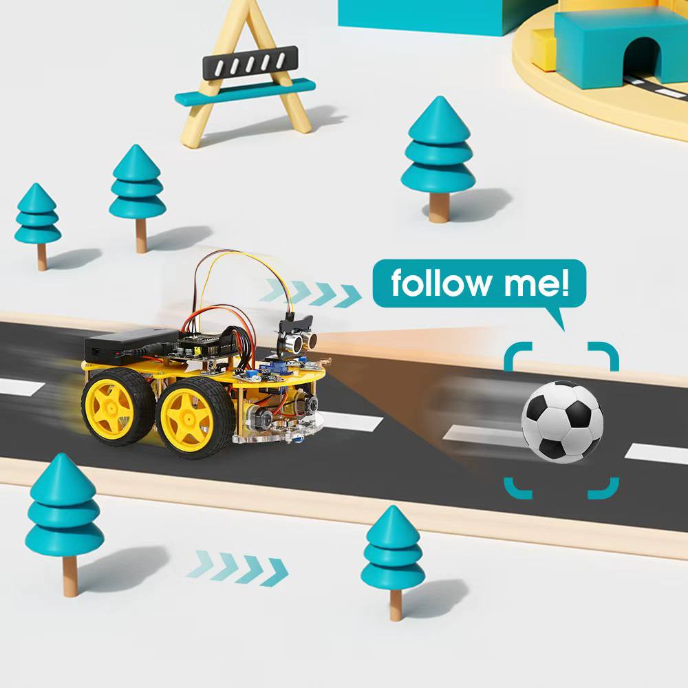 RoboRover 4WD Smart Car Builder Kit