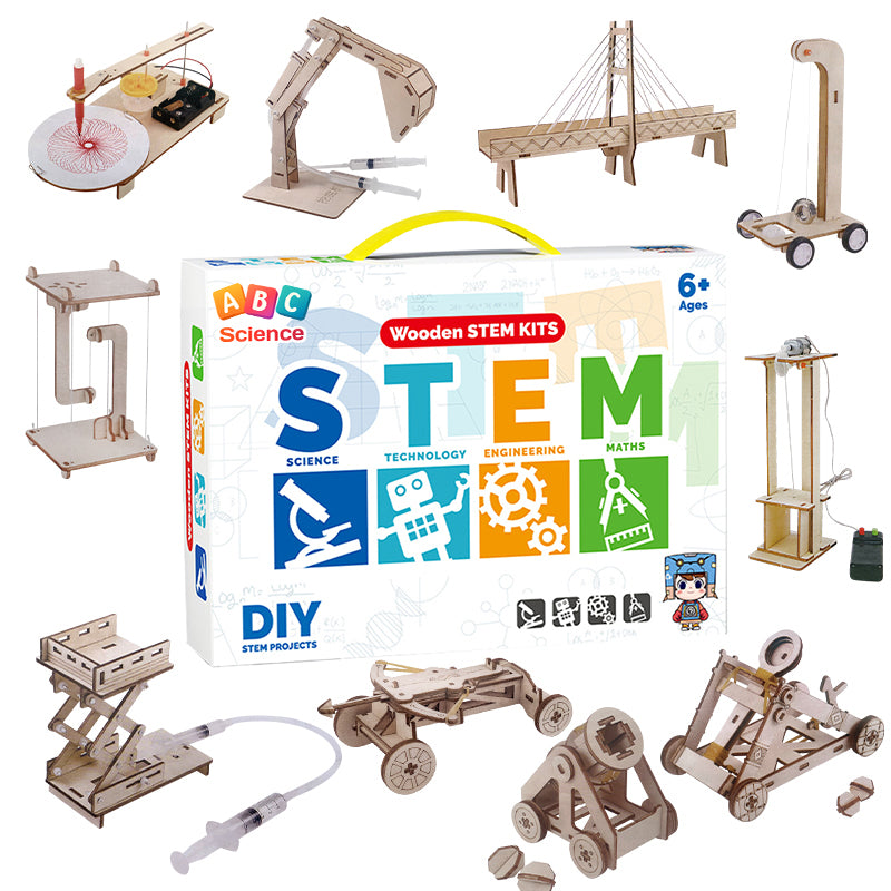 Wooden STEM Kit 10-in-1